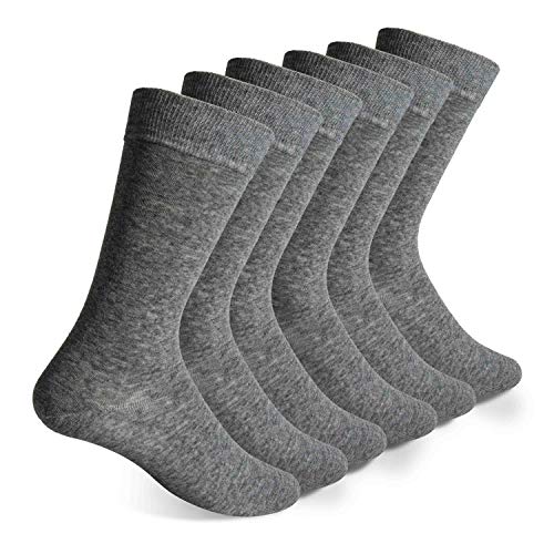 Vkele Business Socken Freizeit Socke Herrenstrümpfe | Dunkelgrau 6 Paar | Herren Socks Baumwolle Kurze Basic komfort | Größe: 47-49 47 48 49 von Vkele