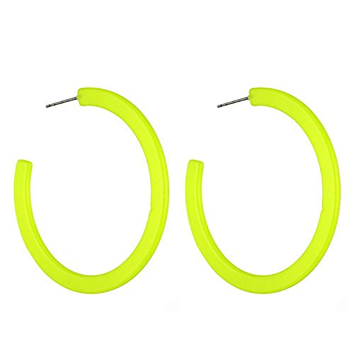 Vklopdsh Mode Geometrie Acryl Kreis Ohrringe Frauen Unregelmäßigen Stil Boho Stil Kunststoff Schmuck Geburtstagsgeschenk Gelb von Vklopdsh