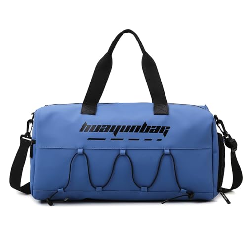 Vllcsla Sporttasche für Männer und Frauen 28,8-Liter-Fitnesstasche mit Nasstasche und Schuhfach, wasserdichte Reisetasche Weekender-Tasche (Blau) von Vllcsla