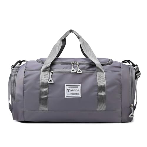 Vllcsla Sporttasche für Männer und Frauen 28L Gym Seesack mit Nasstasche und Schuhfach, verschleißfeste und wasserdichte Reisetasche Weekender Bag von Vllcsla