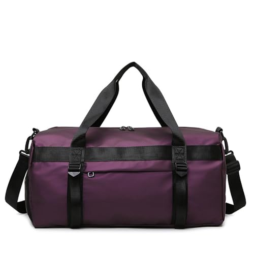 Vllcsla Sporttasche Männer Frauen Reisetasche, 31L, 50x25x25, mit Schuhfach & Nassfach, Sporttasche Fitnessstudio Herren Klein Yogamattenband, Trainingstasche Herren Boxen Weekender Tasche, Lila Vllcsla Sporttasche Männer Frauen Reisetasche, 31L, 50x25x25, mit Schuhfach & Nassfach, Sporttasche Fitnessstudio Herren Klein Yogamattenband, Trainingstasche Herren Boxen Weekender Tasche, Lila von Vllcsla