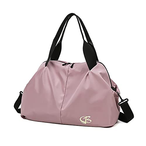 Vllcsla Sporttasche mit Nasser Tasche für Frauen - Bequemer Weiche Wochenendbeutel Tragetasche und wasserdichte Reisetasche Crossbody Bag Duffel Bags für Damen (Dunkelrosa) von Vllcsla