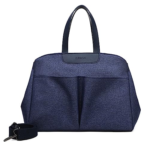 Vllcsla Wickeltaschen für Kinderwagen Wasserdichte Wickelrucksäcke mit Abnehmbarem Schultergurt, Wickeltasche Rucksack Multifunktions Babytasche für Mama und Papa (Dunkelblau) von Vllcsla