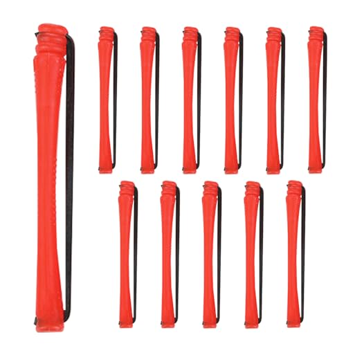 Vllold Lockenwickler, 12 x Lockenstäbe mit Gummibändern, hitzeloser Styler, tragbares Werkzeug für Zuhause und auf Reisen von Vllold