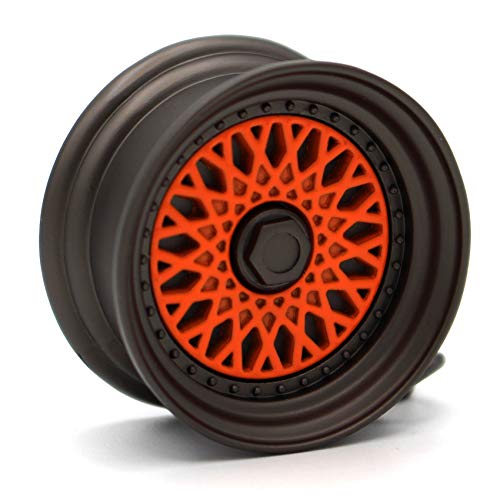 VmG-Store Speichenfelge Style Chrom Felge Schlüsselanhänger - massiver Anhänger S048 (Orange, Felge Chrom) von VmG-Store