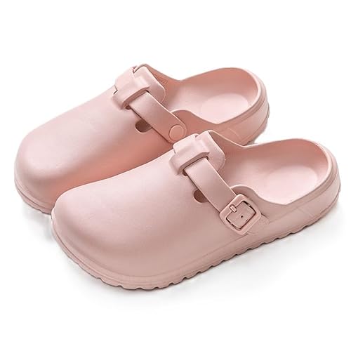 Vmhkjo Clogs Damen Herren Krankenschwester Berufsschuhe Weich Eva Gartenclogs Wolken Hausschuhe Badelatschen Sommer Schlappen Atmungsaktiv rutschfest Strand Sandalen,Rosa,38 EU von Vmhkjo