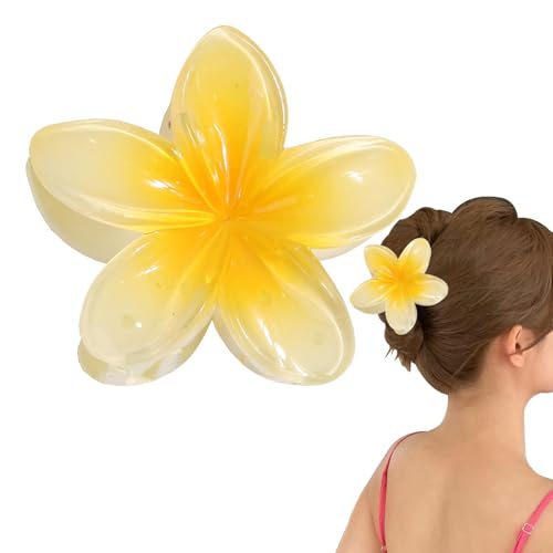Plumerias Haarklammer, hawaiianische Blumen-Haarklammer für Damen, bunte Blumen-Clips, starker Halt, hawaiianische Haarklammer, Mädchen-Damen-Zubehör Plumerias Haarklammer, hawaiianische Blumen-Haarklammer für Damen, bunte Blumen-Clips, starker Halt, hawaiianische Haarklammer, Mädchen-Damen-Zubehör von Vmiorzq