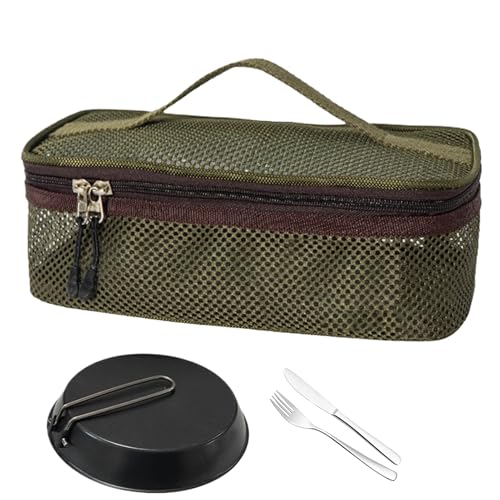Vmiorzq Camp Kitchen Organizer - Reise Tragebeutel Für Kochzubehör,Große Netzgewebe Tragbare Tasche Für Campingutensilien, Für Picknick, Barbecue, Reisen, Urlaub Vmiorzq Camp Kitchen Organizer - Reise Tragebeutel Für Kochzubehör,Große Netzgewebe Tragbare Tasche Für Campingutensilien, Für Picknick, Barbecue, Reisen, Urlaub von Vmiorzq