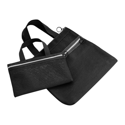 Vmiorzq Kosmetiktasche Für Frauen,Tragbare Reise-Netztasche | 2 Stück Mit Griff Für Reise Flugzeug Festival Arbeit Fitnessstudio von Vmiorzq