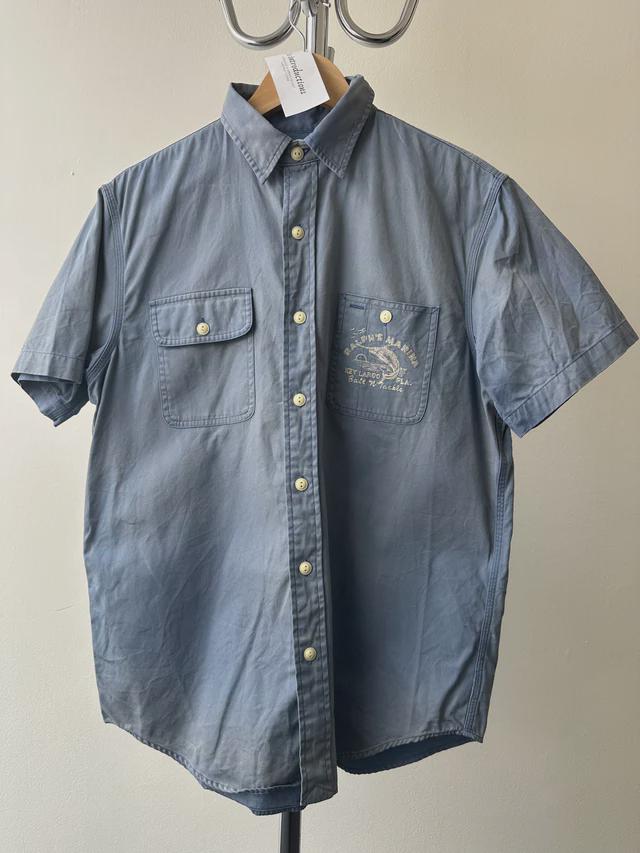 Vintage Polo Ralph Lauren Marina Faded Kurzarm Hemd von VntgNoIntroductions