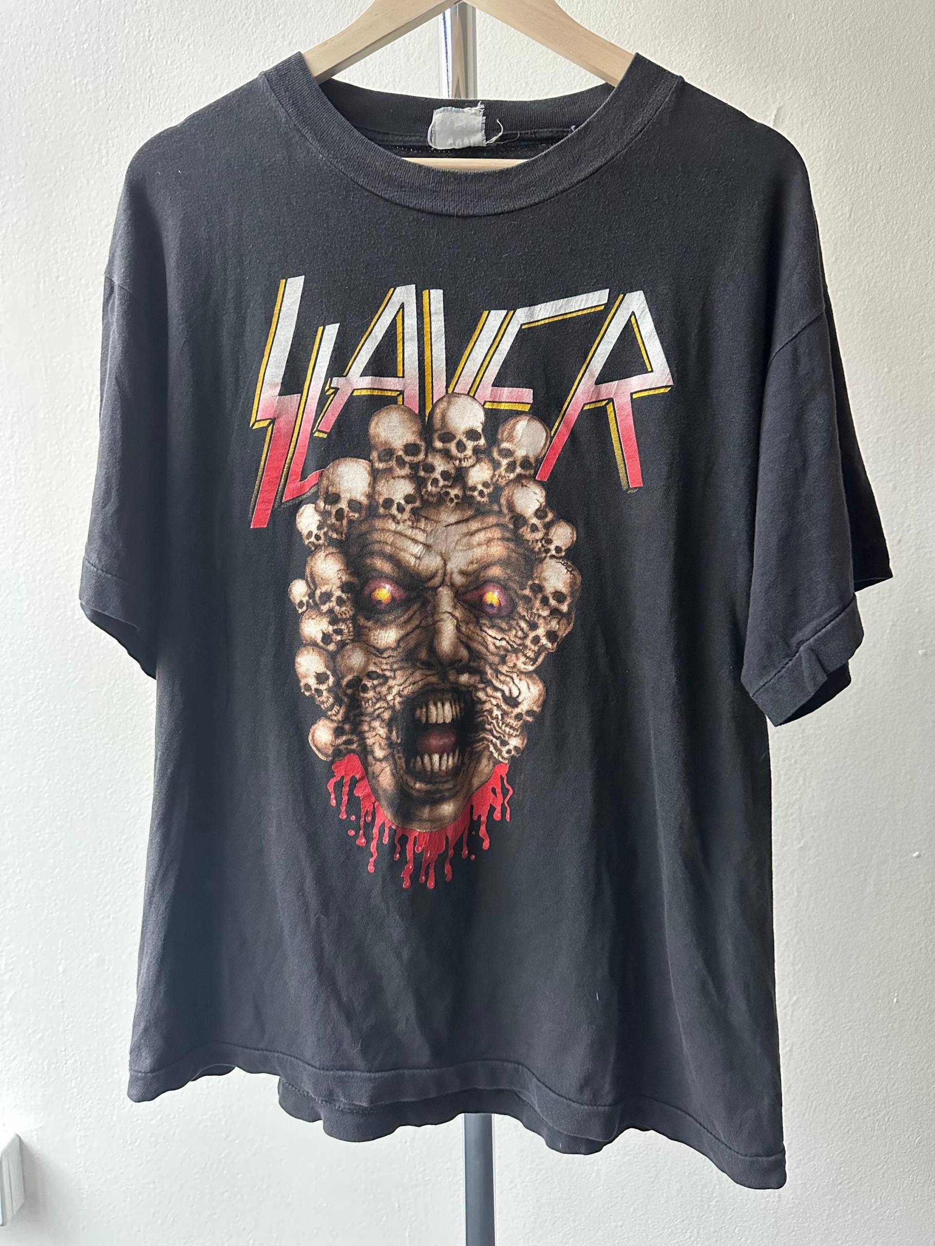 Vintage Slayer 1992 Tour T-Shirt - Größe L Vintage Slayer 1992 Tour T-Shirt - Größe L von VntgNoIntroductions