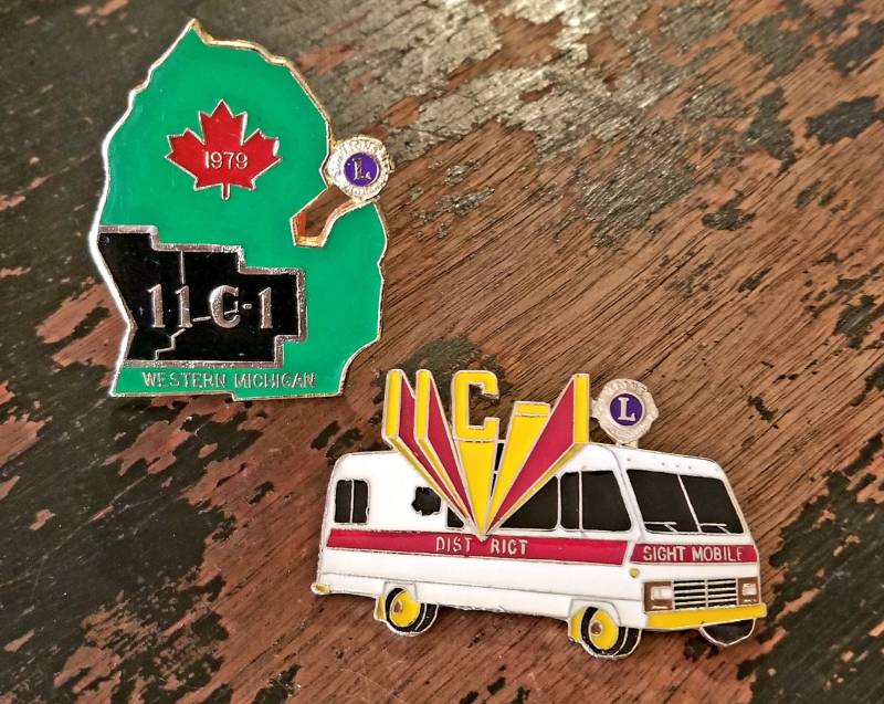 Vintage 70Er Jahre Mi Lions Club Pins von VntgeLvAffair
