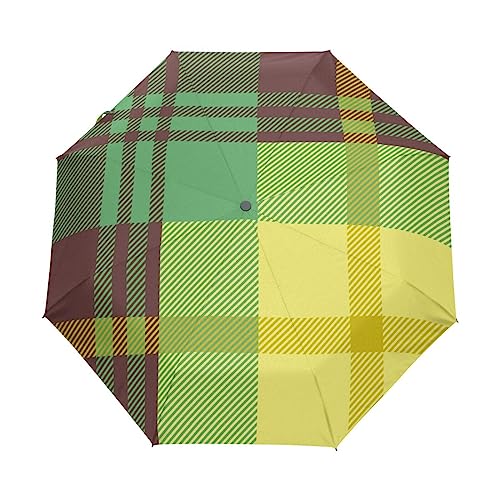 Die Grünen Blüten Regenschirm Taschenschirm Kinder Jungen Mädchen UV-Schutz Auf-Zu Automatik Umbrella Verstärkt Winddichte Zusammenklappbar von Vnurnrn