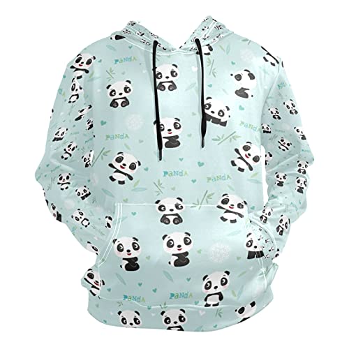 Niedlicher Cartoon-Baby-Panda Kapuzenpullover Sport Kapuzenpulli Herren Pullover 3D Druck Hoodie Sweatshirt Kapuzenjacke Für Mädchen Jungen von Vnurnrn