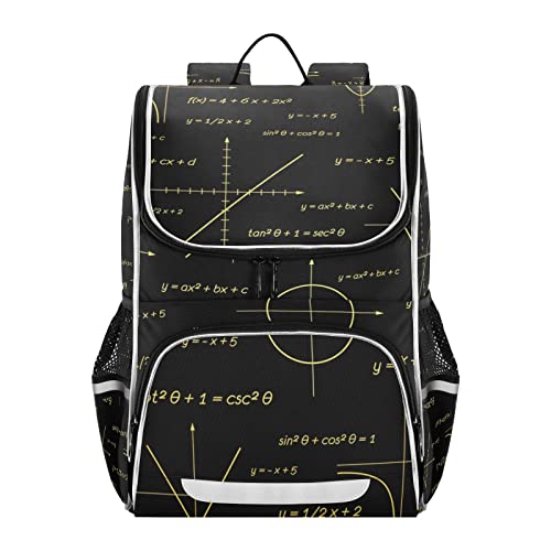 Vnurnrn Kunst Mathematik Mathematik Formel Kinderrucksack Schulter Rucksack für Jungen Mädchen Bookbag Laptop Büchertasche Rucksäcke Für Schule von Vnurnrn