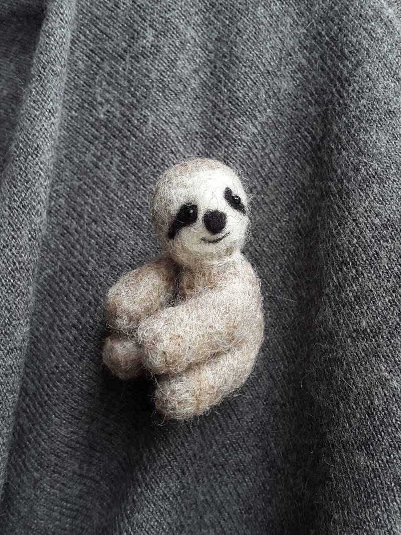 Faultier Brosche Faultier Brosche von VoDiHandmade