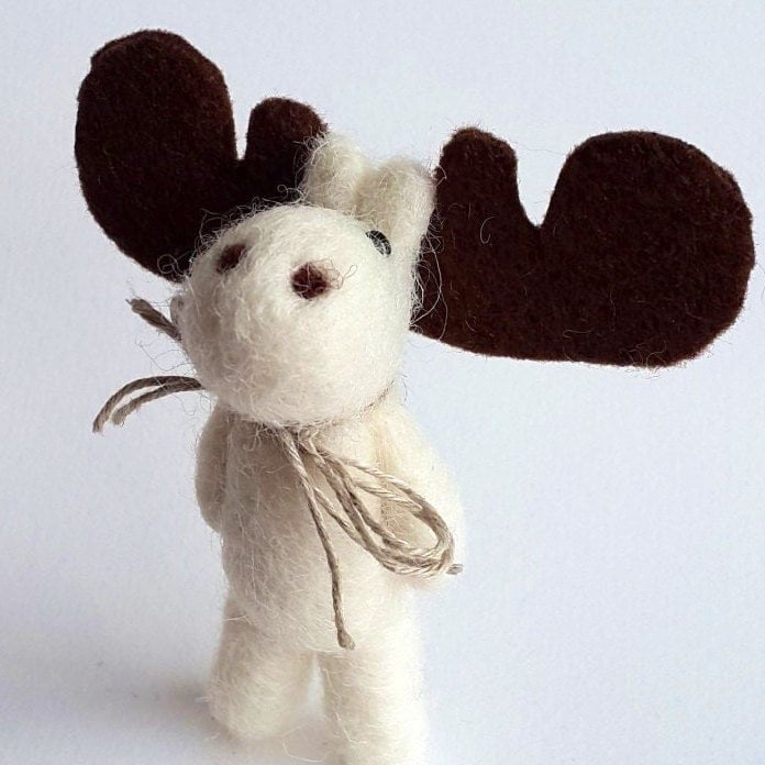 Weihnachts Rentier, Nadelfilz Brosche Weihnachts Rentier, Nadelfilz Brosche von VoDiHandmade