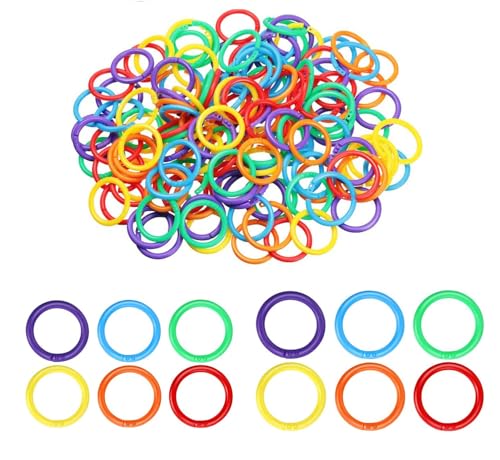 Voarge 100 Stück Binderinge für Loseblattverbinder Ringe für Dokumente Album Scrapbooking Basteln 20 mm + 28 mm von Voarge