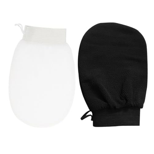 Voarge 2 Stück Peelinghandschuh, Exfoliating Gloves für Frauen Scrub Wash Mitt Body Scrub Handschuh für Peeling Körper von Voarge
