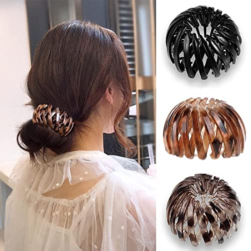 Voarge 3 Stück Haarspangen für Damen, Vintage Vogelnest Haarklammern Große Haarclips Haargreifer Haar Accessoire Haarschmuck, Haar-Styling-Werkzeug für Damen und Mädchen von Voarge