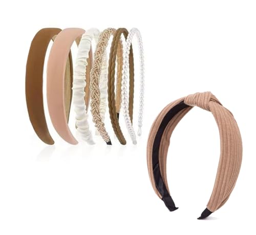 Voarge 7 Stück Haarreifen Set Damen, verschiedene Modelle, Stirnbänd Kunststoff Haarreif, Haarreifen Breit, Haarbänder Haar-Accessoires Vintage Haarband für Damen Mädchen Voarge 7 Stück Haarreifen Set Damen, verschiedene Modelle, Stirnbänd Kunststoff Haarreif, Haarreifen Breit, Haarbänder Haar-Accessoires Vintage Haarband für Damen Mädchen von Voarge