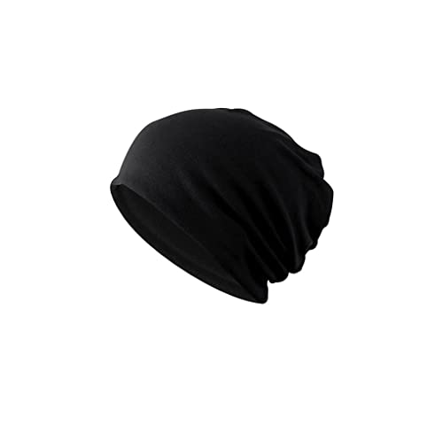 Voarge Beanie Mütze für Herren und Damen (Unisex), Unisex Slouch Strickmützen Longbeanie, Leicht und Weich Mütze Unisex Beanie für den Frühling, Herbst und Winter, Schwarz von Voarge