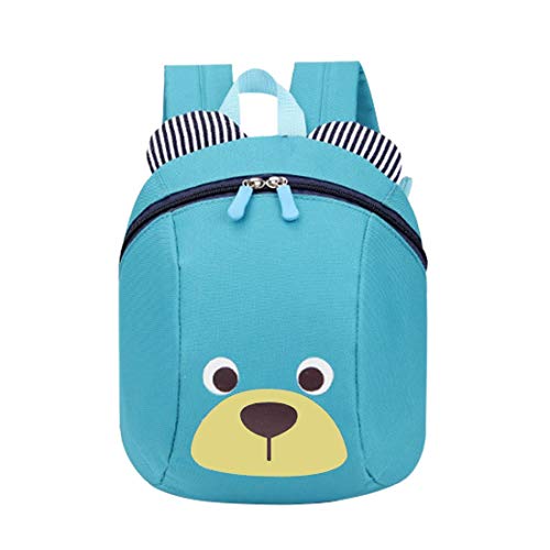 Voarge Kleinkind-Rucksack, Anti Verlorene Tasche Niedliche Bär-Tier-Kind-Rucksack Cartoon Harness Rucksack Leine Sicherheit Anti-verloren Rucksack, für Baby Jungen Mädchen 1-3 Jahre (blau) von Voarge