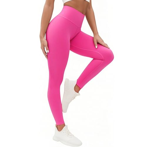 Voarge Leggings Damen High Waist Leggings Sport, atmungsaktiv Yogahose Sporthose für Yoga, Padel, Running, Rosa,L-XL Voarge Leggings Damen High Waist Leggings Sport, atmungsaktiv Yogahose Sporthose für Yoga, Padel, Running, Rosa,L-XL von Voarge