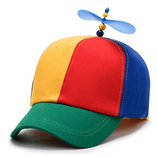 Voarge Propellermütze, Propeller-Mütze, Hubschraubermütze, Hubschrauber-Kappe, Baseball Cap für Erwachsene & Kinder - Größenverstellbar (Unisex Design) von Voarge