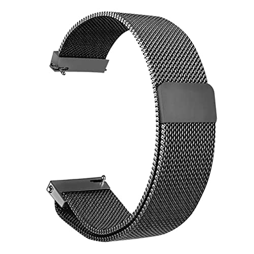 Voarge Uhrenarmband 20 mm, Ersatzarmband aus Metall, Armband aus Edelstahl, mit Magnetverschluss, Smartwatch-Ersatzarmband, Armband von Voarge