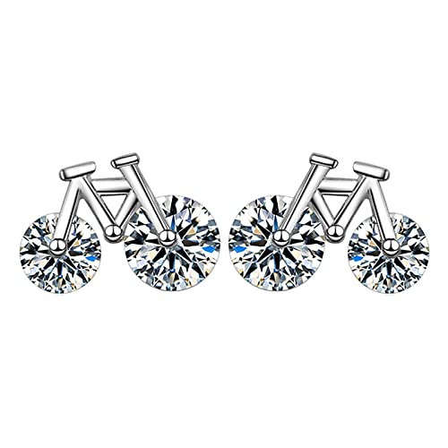 Voberry Ohrstecker Damen Fahrrad Ohrringe Geschenke für Mädchen Frauen Geschenk für Ostern Mutter Weihnachten Valentinstag Jahrestag Party Earring von Voberry