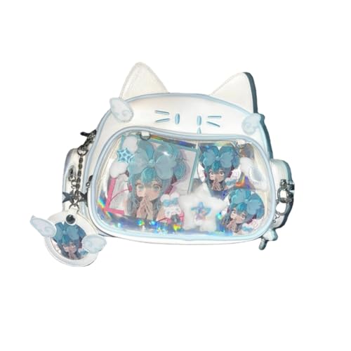 Vobomo Umhängetasche mit niedlicher Katze, Kawaii Ita Bag, Y2k, ästhetisch, niedlich, einzelne Schultertasche, Weiße Tasche Vobomo Umhängetasche mit niedlicher Katze, Kawaii Ita Bag, Y2k, ästhetisch, niedlich, einzelne Schultertasche, Weiße Tasche von Vobomo