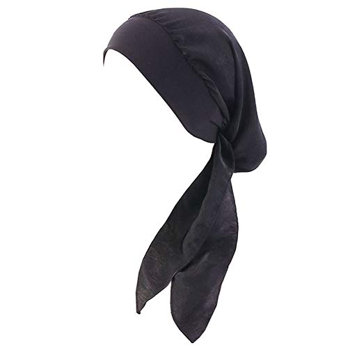 Vobozeany Kopftuch Turban Damen Elegante Elastic Headwrap Bandana kopfbedeckung Slouch Mütze Für Chemo Haarausfall von Vobozeany