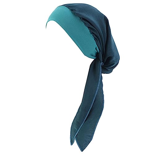 Vobozeany Kopftuch Turban Damen Elegante Elastic Headwrap Bandana kopfbedeckung Slouch Mütze Für Chemo Haarausfall von Vobozeany