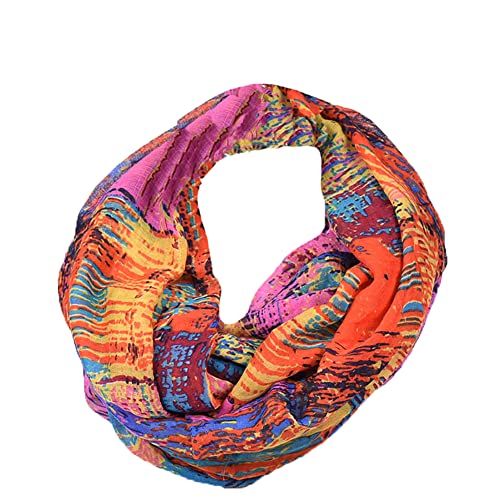 Vobozeany Damen Loop Schal Mode Halstücher Leopard Loopschal Schlauchschal von Vobozeany