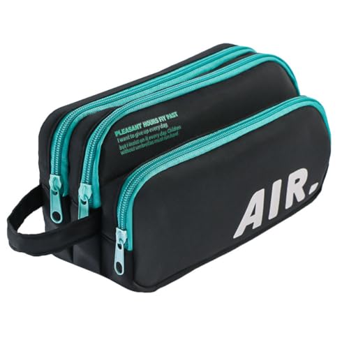 Vobozeany Federmäppchen Federtaschen für Jungen 3 Fach Mäppchen Studentin Große Kapazität Tragbar Mädchen Schlampermäppchen Multifunktional Schüler-Etui Schreibwarenbeutel von Vobozeany