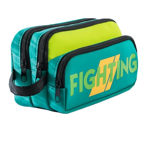 Vobozeany Federmäppchen Federtaschen für Jungen 3 Fach Mäppchen Studentin Große Kapazität Tragbar Mädchen Schlampermäppchen Multifunktional Schüler-Etui Schreibwarenbeutel von Vobozeany