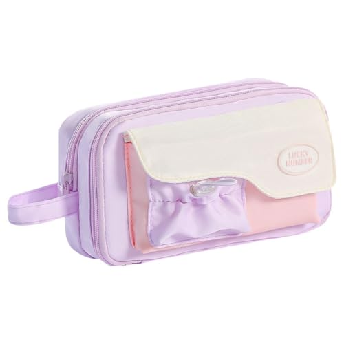 Vobozeany Federmäppchen Mädchen Junge Schule Mäppchen Große Kapazität Süße Federtasche Etui Stifte Stiftetui Schreibwaren Organizer Tasche von Vobozeany