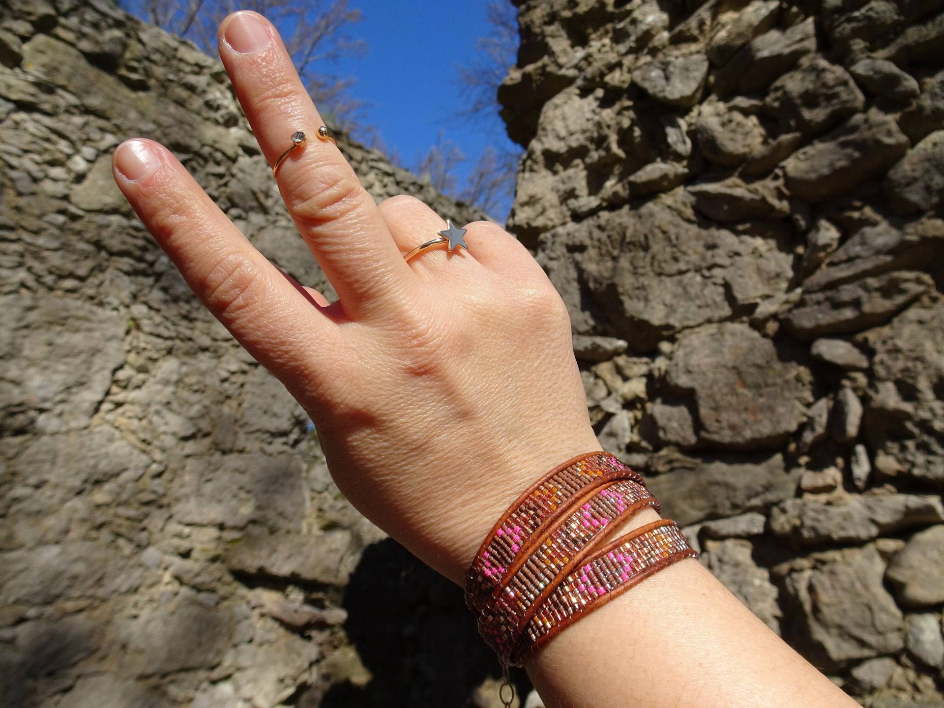 Armband Ethno Mocha Mousse von VoegelchenShop