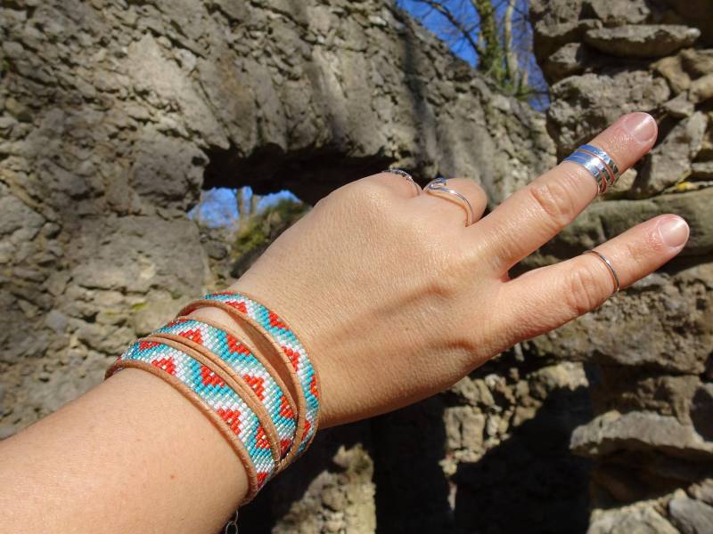 Armband Ethno Smaragdgrün von VoegelchenShop