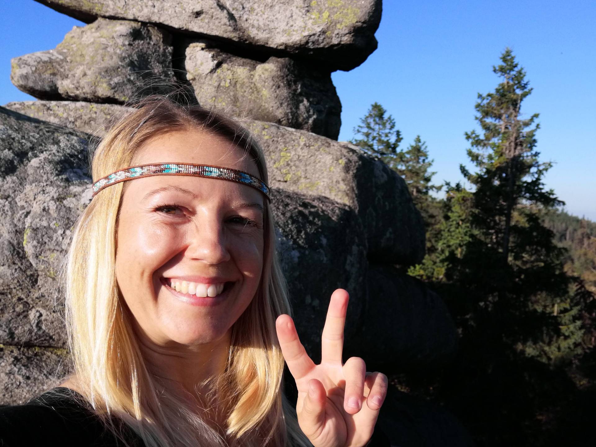 Haarband Hippie Smaragdgrün von VoegelchenShop