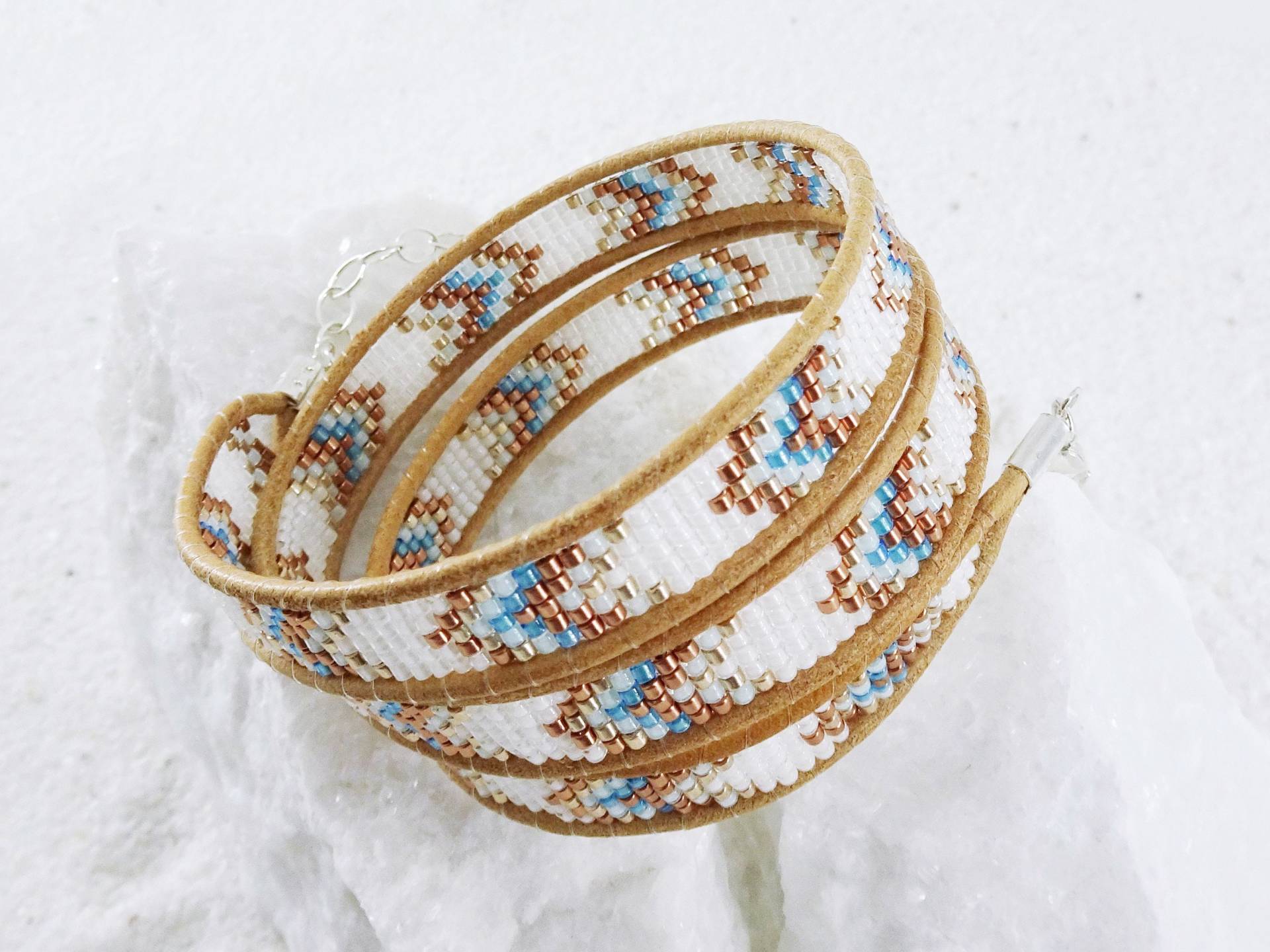 Wickelarmband Ethno Mocha Mousse von VoegelchenShop