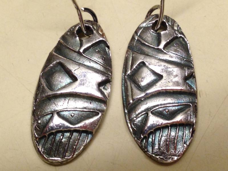 Feinsilber, Handgemachte Original Ohrringe, Jede Für Sich Hergestellt. Mit Sterling Silber Ohrhaken Und Links Feinsilber, Handgemachte Original Ohrringe, Jede Für Sich Hergestellt. Mit Sterling Silber Ohrhaken Und Links von VogaVonHearl