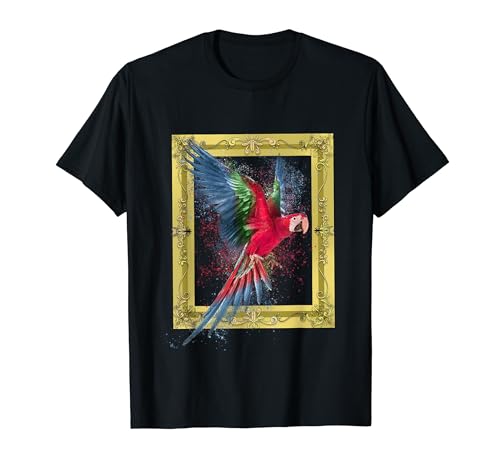 Vogel Papagei Vögel Papageien Kind Kinder Zoologie Wildtiere T-Shirt von Vogel Natur Blumen Frühling Kind