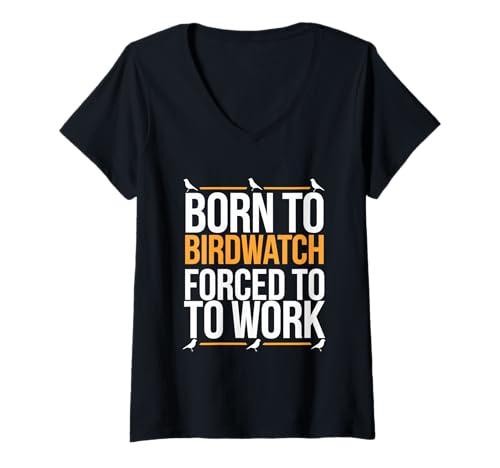 Damen Lustiger Biologe Dad Birdwatching Wildlife Trip Bird Tour T-Shirt mit V-Ausschnitt Damen Lustiger Biologe Dad Birdwatching Wildlife Trip Bird Tour T-Shirt mit V-Ausschnitt von Vogelbeobachter Outfit Männer & Frauen