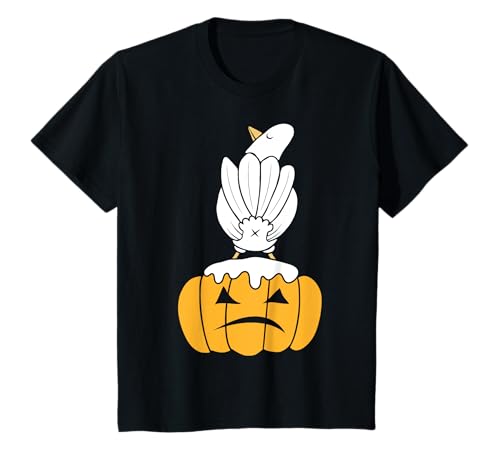 Kinder Vogel auf Kürbis Lustiges Halloween T-Shirt Kinder Vogel auf Kürbis Lustiges Halloween T-Shirt von Vogelliebhaber Club