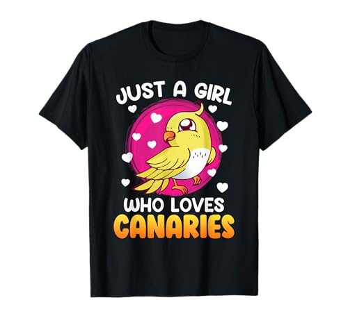 Nur EIN Mädchen das Kanarien liebt Girls Singvogel T-Shirt Nur EIN Mädchen das Kanarien liebt Girls Singvogel T-Shirt von Vogelliebhaber Geschenk Kanarienvogel T-Shirts