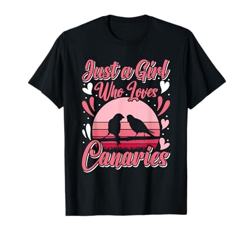 Nur EIN Mädchen das Kanarienvögel liebt Girls Kanarien T-Shirt Nur EIN Mädchen das Kanarienvögel liebt Girls Kanarien T-Shirt von Vogelliebhaber Geschenk Kanarienvogel T-Shirts