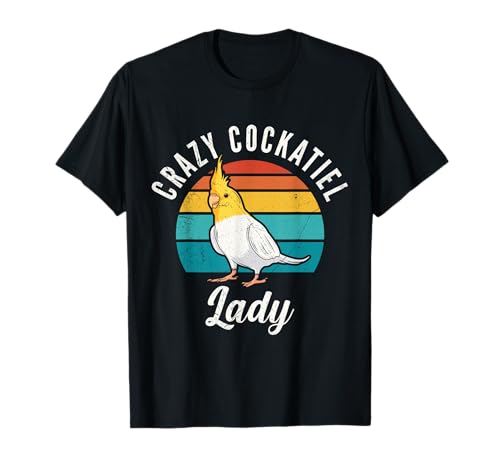 Sittich Crazy Cockatiel Lady Nymphensittich Frauen T-Shirt von Vogelliebhaber Geschenk Nymphensittich T-Shirts
