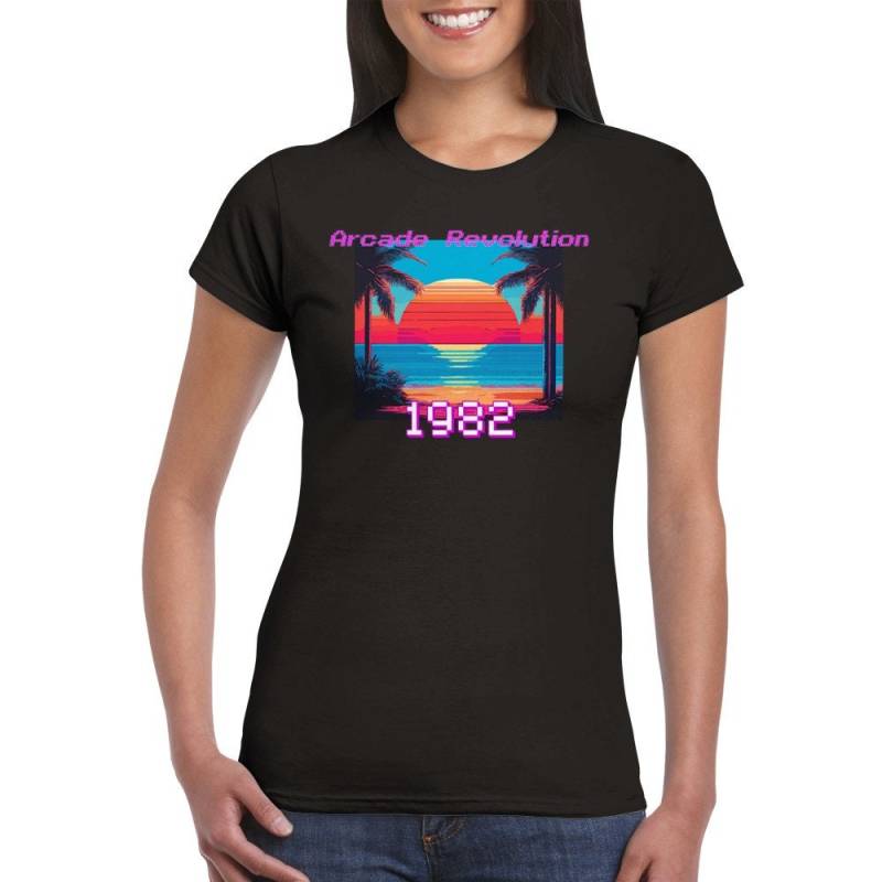Child Of The 80S Classic Womens Crewneck T-Shirt Arcade Revolution von VogettoDecorations